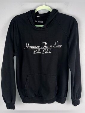 Billie Eilish Happier Than Ever World Tour Heavy Merch Hooded Sweatshirt Medium